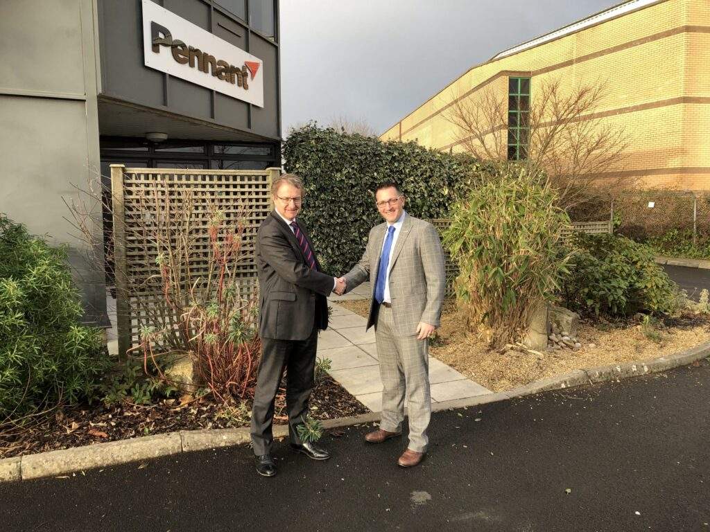 A new force for change in the Aviation Skills sector 23 Two people in suits shaking hands in front of an office building