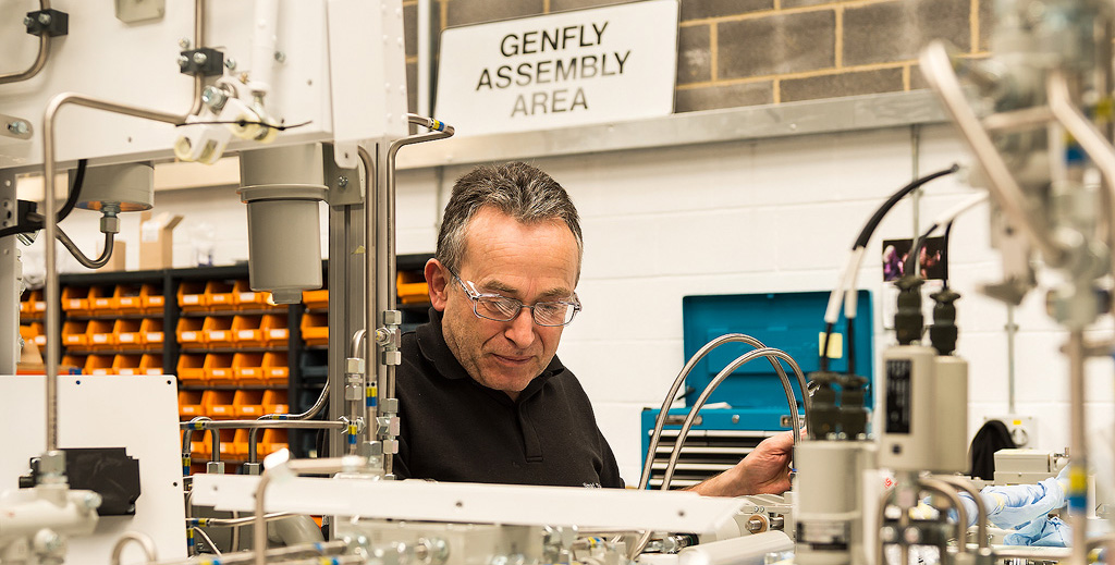 Investment for the future 3 A person working on hardware equipment in a factory