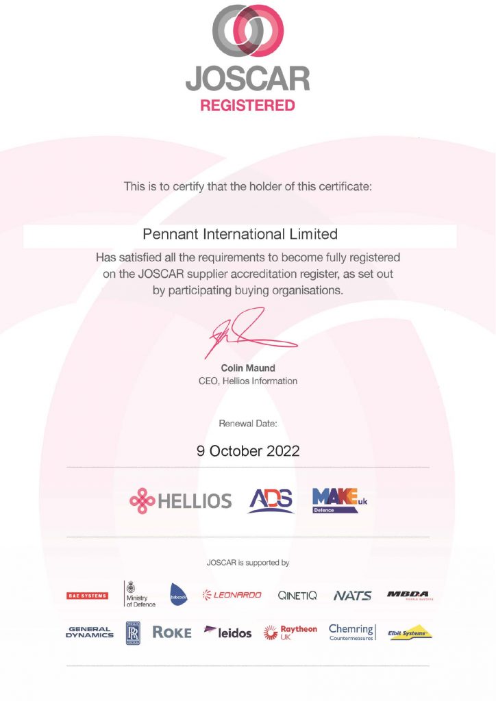JOSCAR Certificate Pennant International Limited 2022 724x1024 1 1