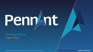 Cover Pennant Company Briefing August 22