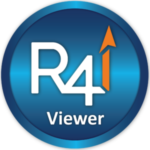 The image appears to be a logo featuring a stylized “A” above the word “R4i” on a deep blue circular background. The design is modern and sleek, with a white letter “A” filled with a lighter blue gradient at the center of the circle. Below the “A,” there is white text that reads “R4i.” Overall, it gives a professional impression