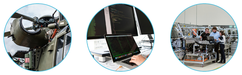 3 image circles, one with a man working on a touch pad, one of colourful lego and one of a cold glass of beer