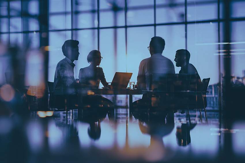 Group of business people in meeting room