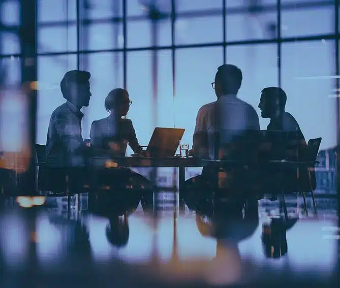 Group of business people in meeting room